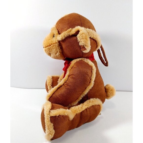 Laurell's Attic Dan Dee Plush Collector's Choice Brown Suede Teddy Bear 11" - Picture 3 of 5
